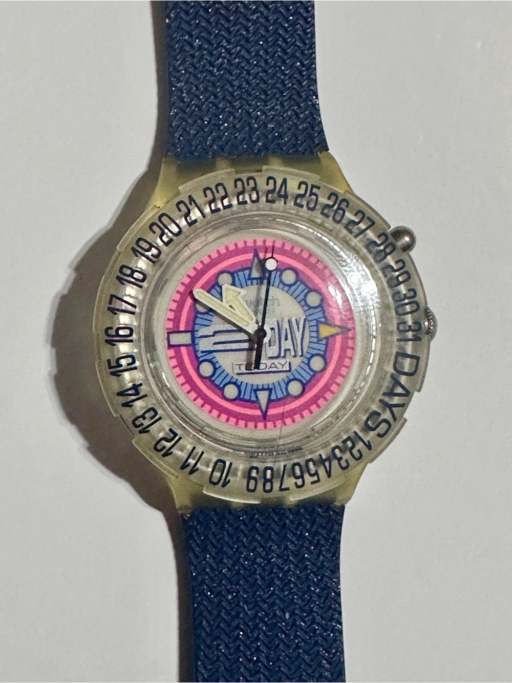 Swatch Flitter Glow SDK903A with Rotating Bezel